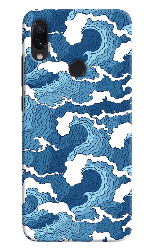 Blue Waves Redmi Note 7/7S/7 Pro Hard Case Back Cover by Casekaro