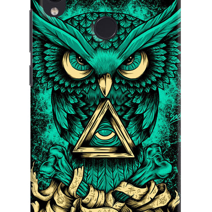 Green Owl Redmi Note 7/7S/7 Pro Hard Case Back Cover by Casekaro