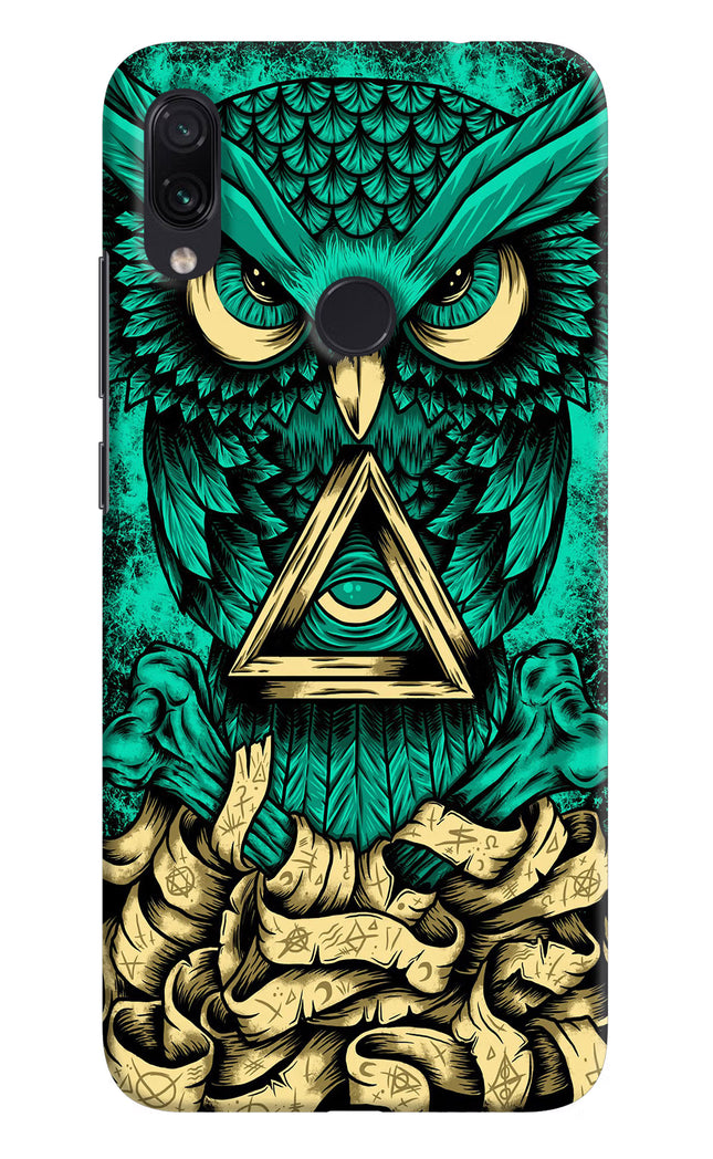 Green Owl Redmi Note 7/7S/7 Pro Hard Case Back Cover by Casekaro