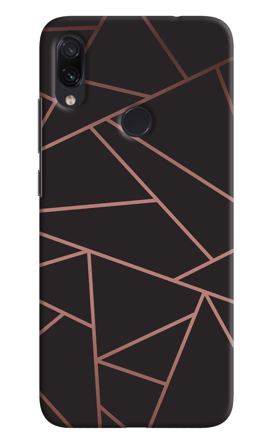Geometric Pattern Redmi Note 7/7S/7 Pro Back Cover, Hard case