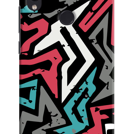 Geometric Graffiti Redmi Note 7/7S/7 Pro Hard Case Back Cover by Casekaro