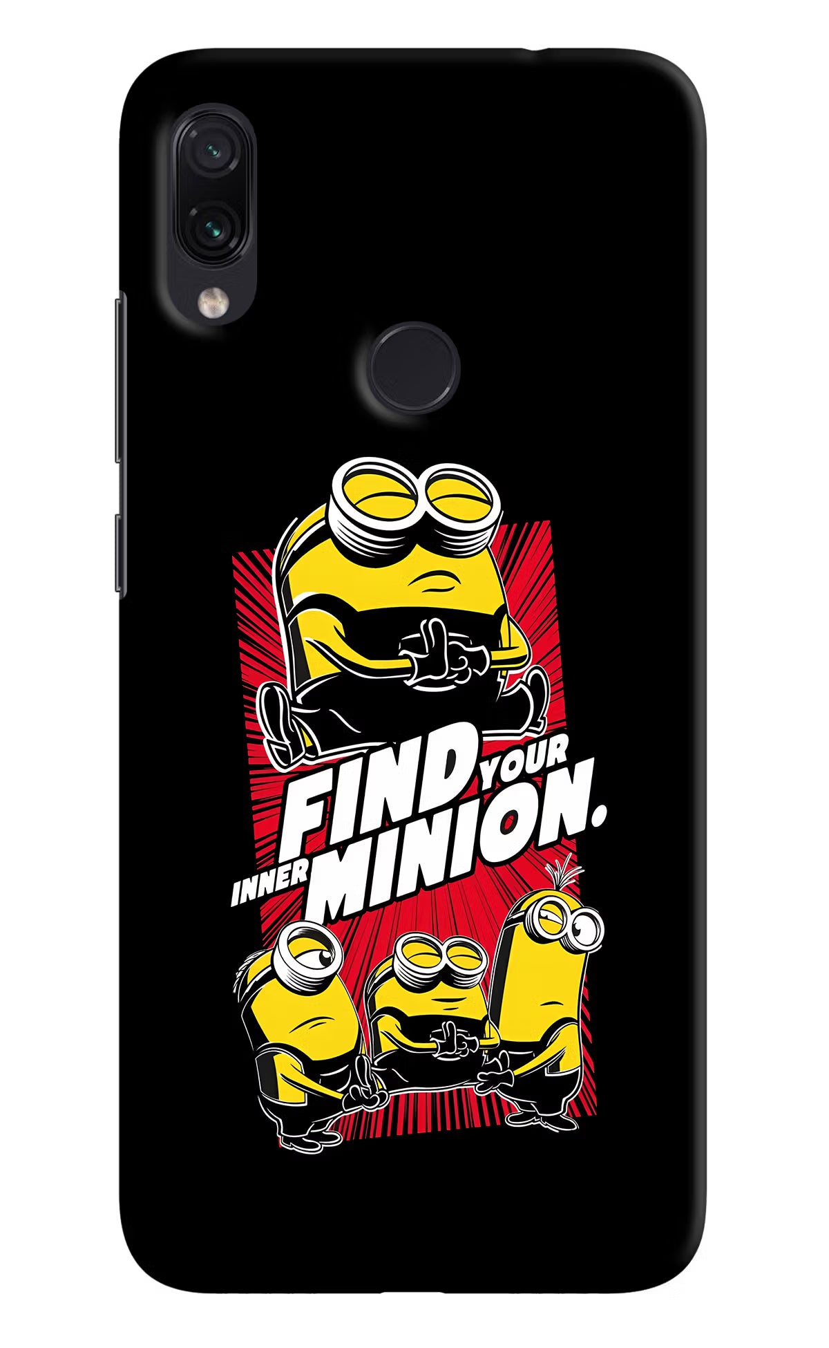 Find your inner Minion Redmi Note 7/7S/7 Pro Hard Case Back Cover by Casekaro