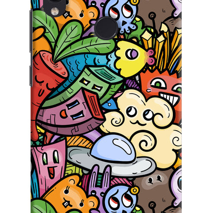 Veggie Doodle Redmi Note 7/7S/7 Pro Hard Case Back Cover by Casekaro