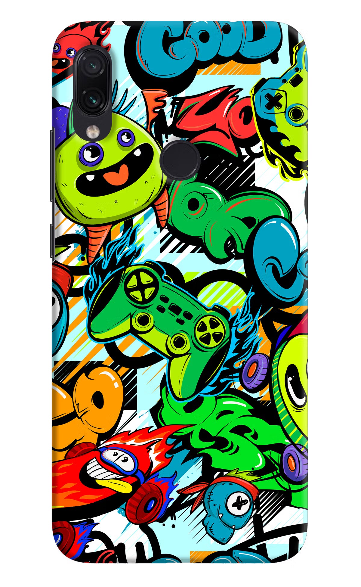 Game Doodle Redmi Note 7/7S/7 Pro Hard Case Back Cover by Casekaro