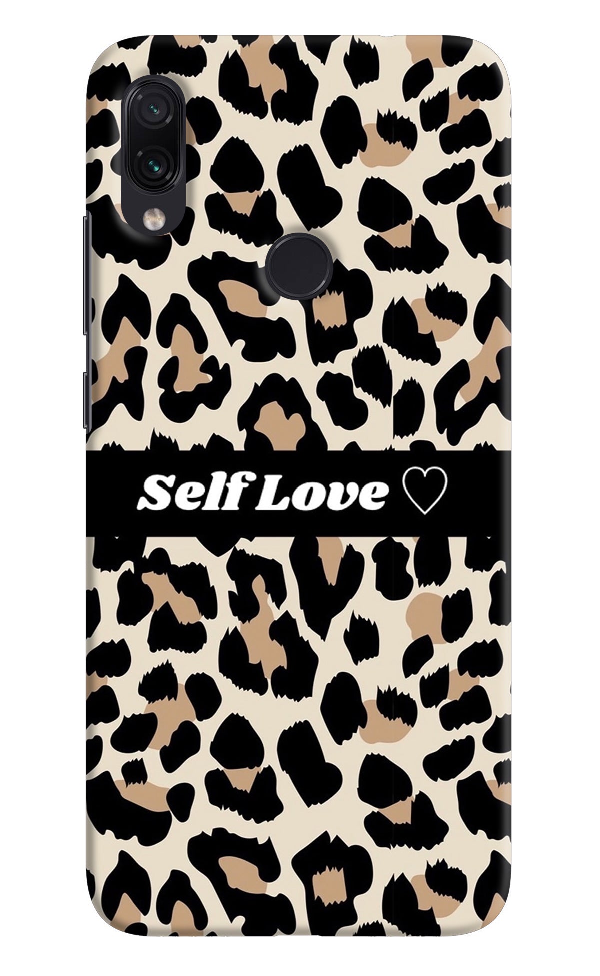 Leopard Print Self Love Redmi Note 7/7S/7 Pro Back Cover