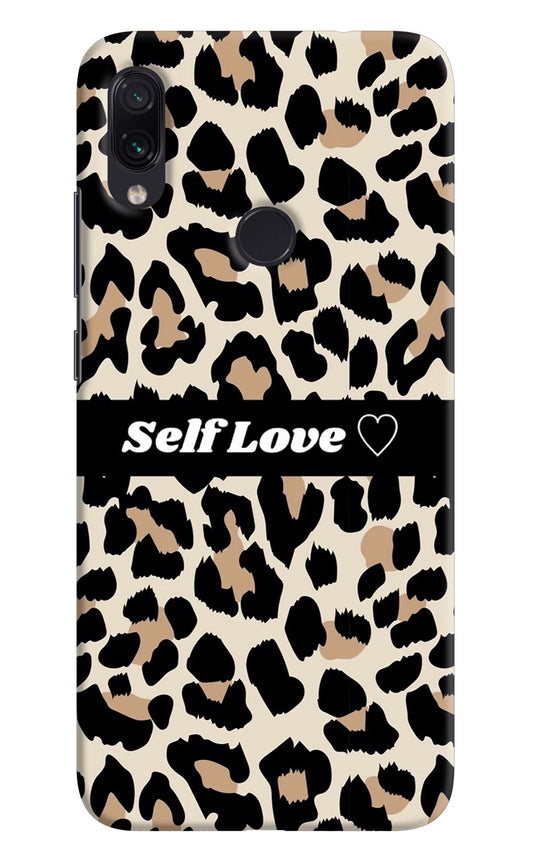 Leopard Print Self Love Redmi Note 7/7S/7 Pro Hard Case Back Cover by Casekaro
