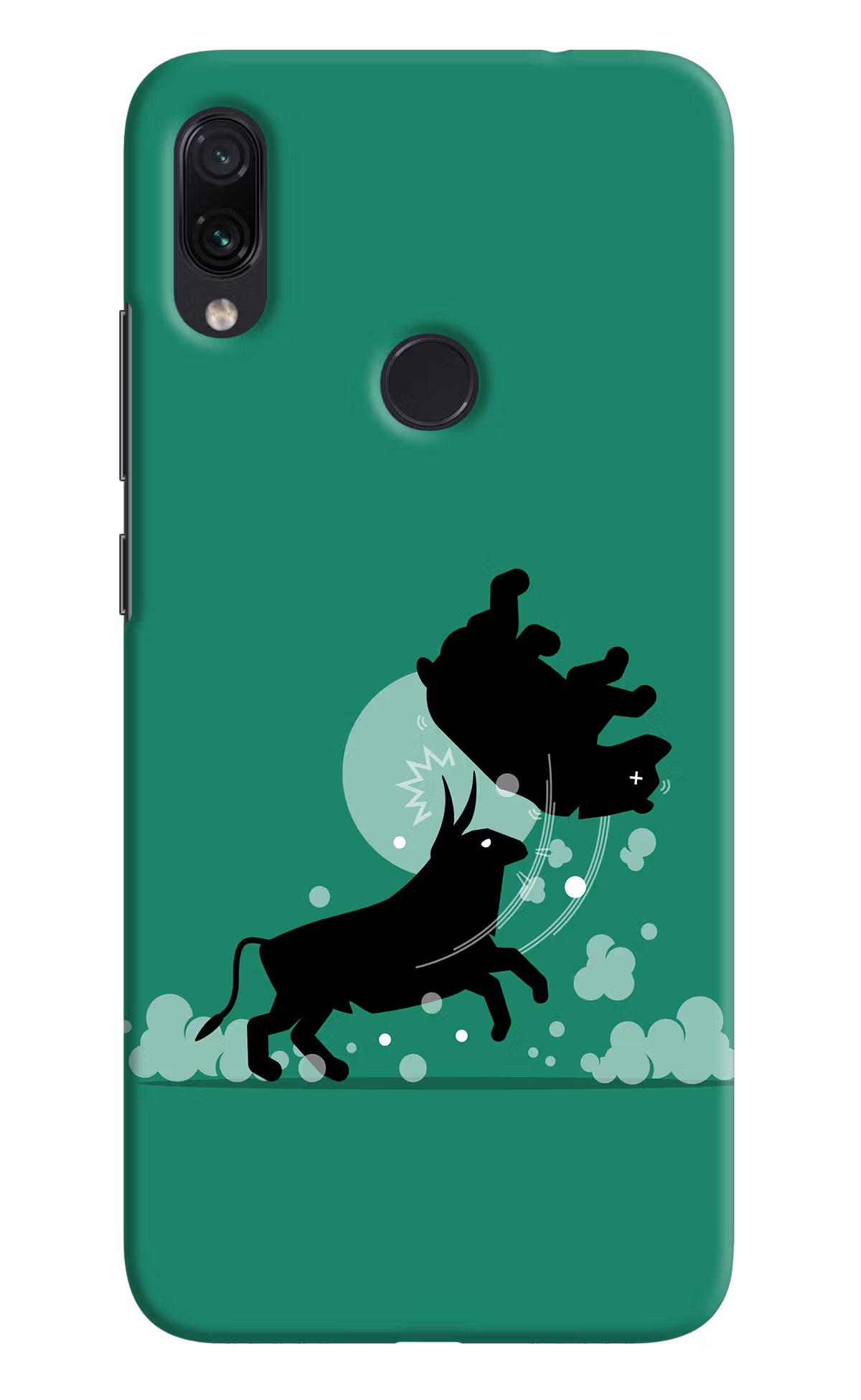 Bull Conqueror Redmi Note 7/7S/7 Pro Hard Case Back Cover by Casekaro