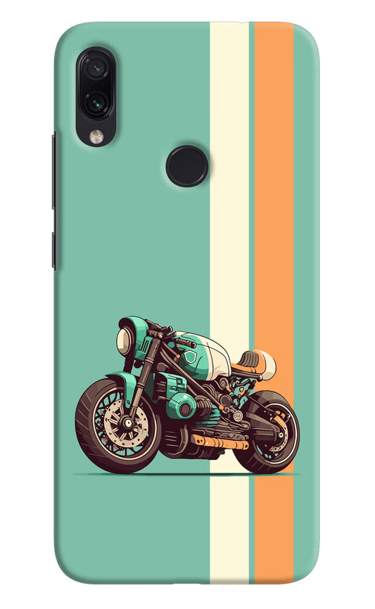 Striped Moto Drift Redmi Note 7/7S/7 Pro Hard Case Back Cover by Casekaro