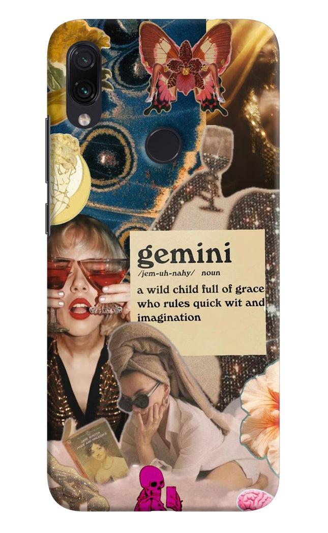 Gemini Zodiac Redmi Note 7/7S/7 Pro Hard Case Back Cover by Casekaro