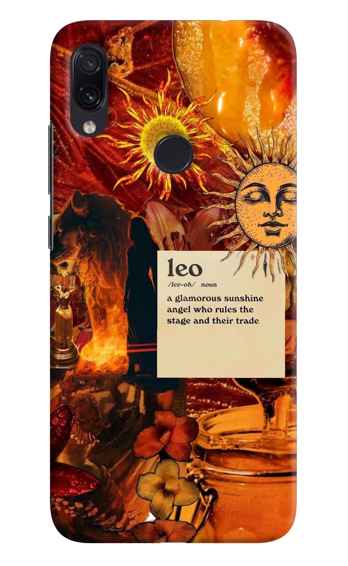 Leo Zodiac Redmi Note 7/7S/7 Pro Hard Case Back Cover by Casekaro