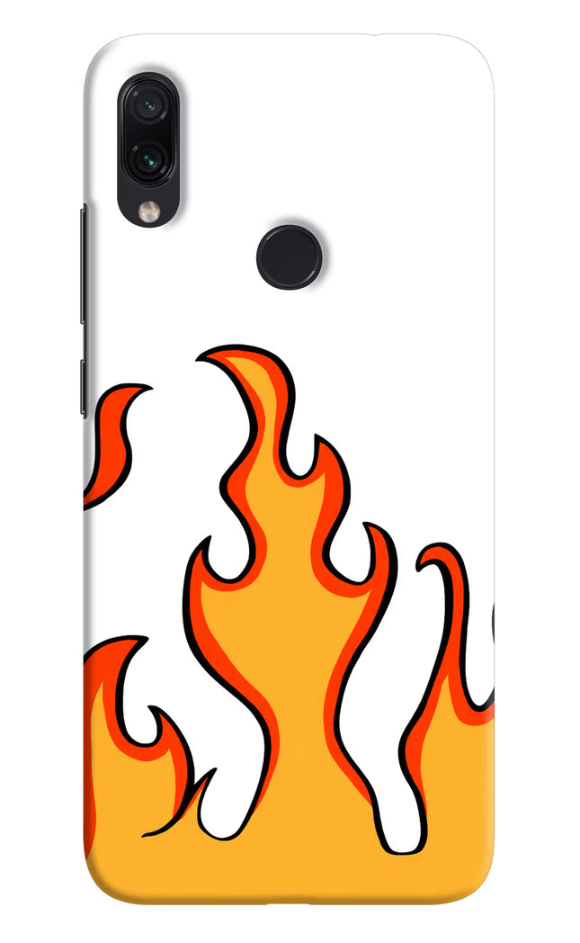 Fired Up – White Redmi Note 7/7S/7 Pro Hard Case Back Cover by Casekaro