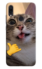 Silly Cat Call Redmi Note 7/7S/7 Pro Hard Case Back Cover by Casekaro
