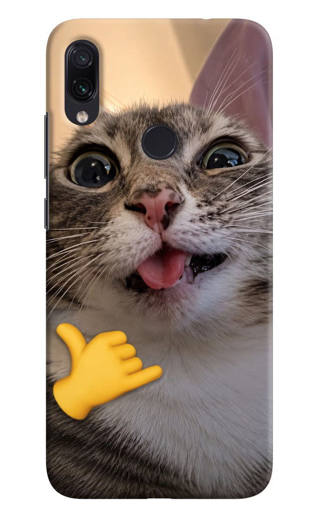 Silly Cat Call Redmi Note 7/7S/7 Pro Hard Case Back Cover by Casekaro