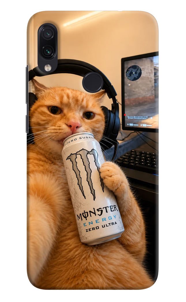 Gamer Cat Energy Redmi Note 7/7S/7 Pro Hard Case Back Cover by Casekaro