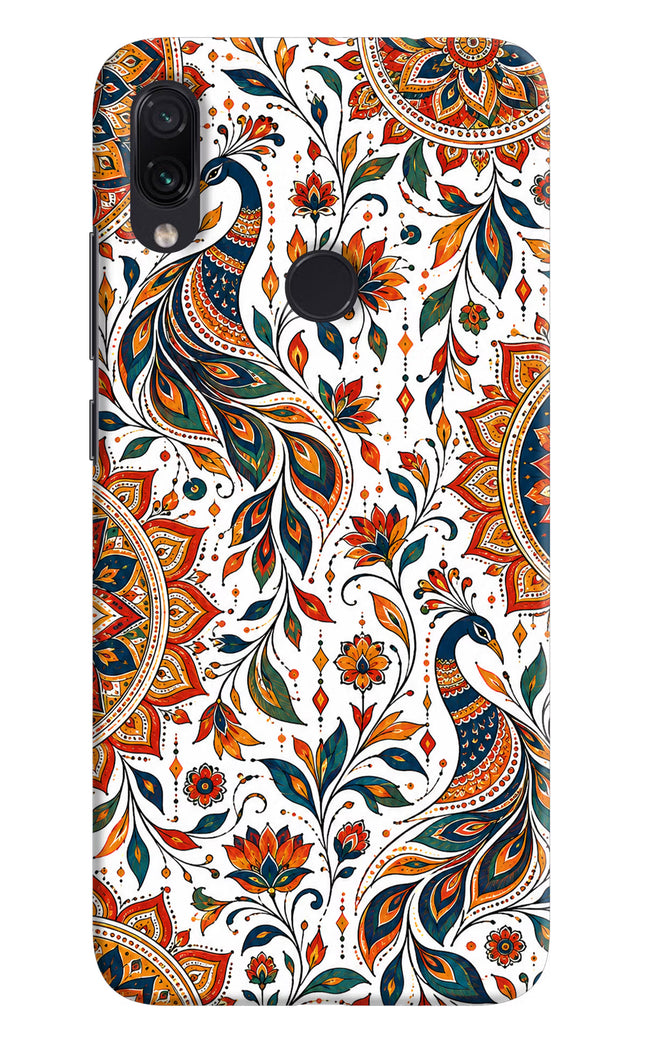 White Mayura Redmi Note 7/7S/7 Pro Hard Case Back Cover by Casekaro