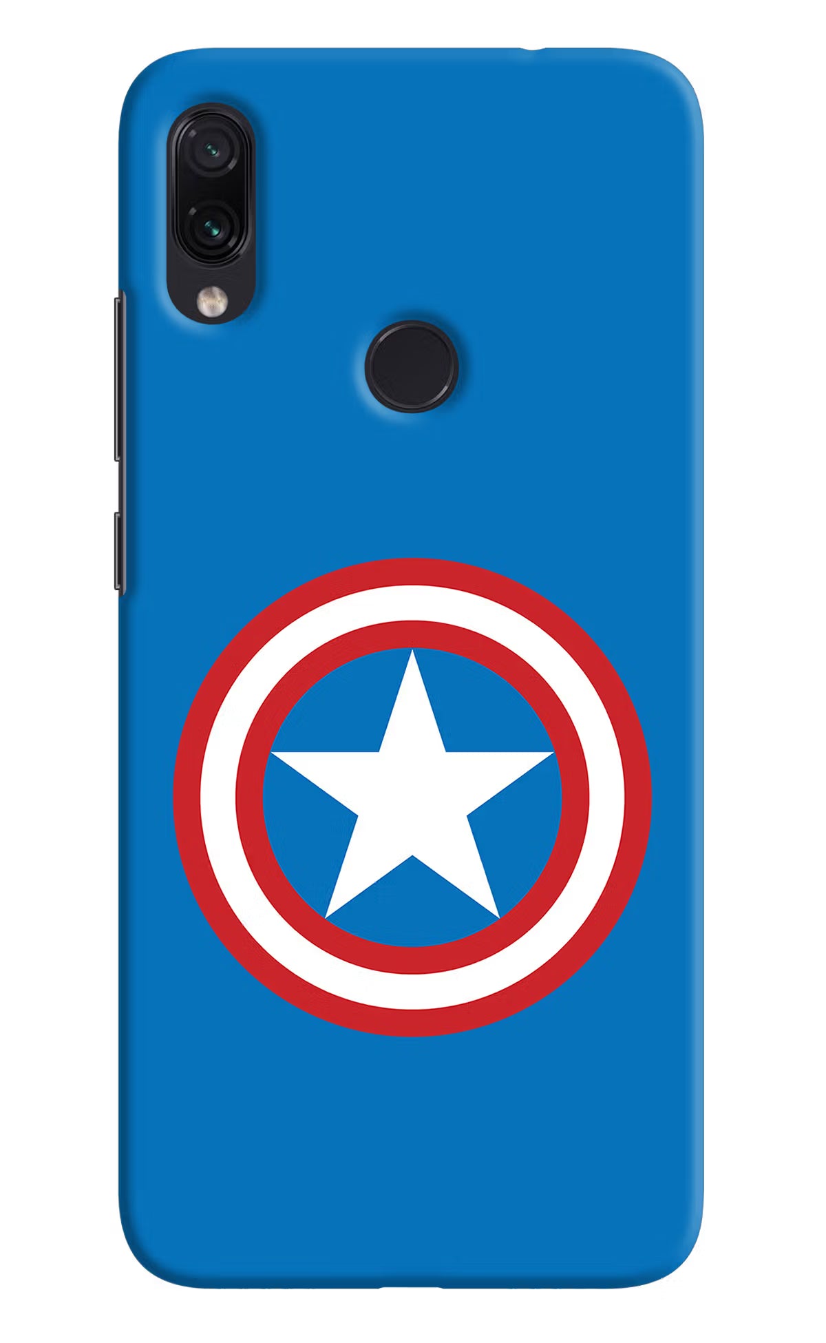 Captain America Logo Redmi Note 7 Pro Hard Case Back Cover by Casekaro