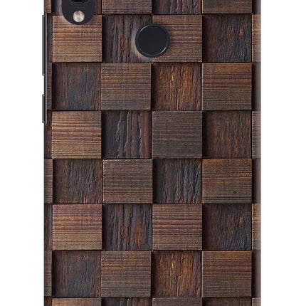 Wooden Cube Design Redmi Note 7 Pro Hard Case Back Cover by Casekaro