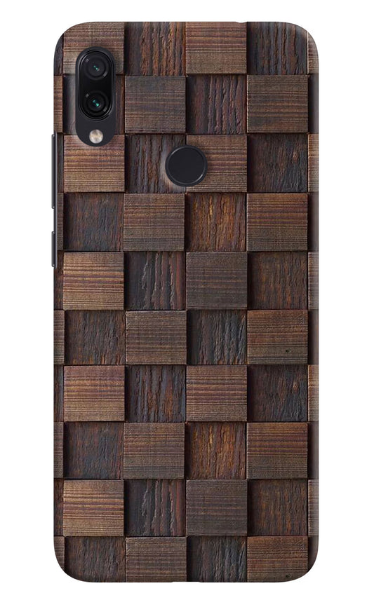 Wooden Cube Design Redmi Note 7 Pro Hard Case Back Cover by Casekaro