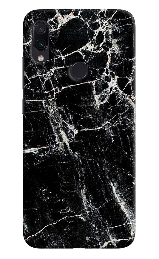 Black Marble Texture Redmi Note 7 Pro Hard Case Back Cover by Casekaro