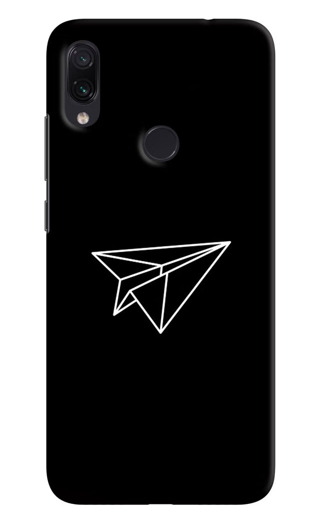 Paper Plane White Redmi Note 7 Pro Hard Case Back Cover by Casekaro