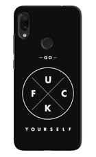 Go Fuck Yourself Redmi Note 7 Pro Hard Case Back Cover by Casekaro