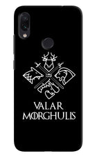 Valar Morghulis | Game Of Thrones Redmi Note 7 Pro Hard Case Back Cover by Casekaro