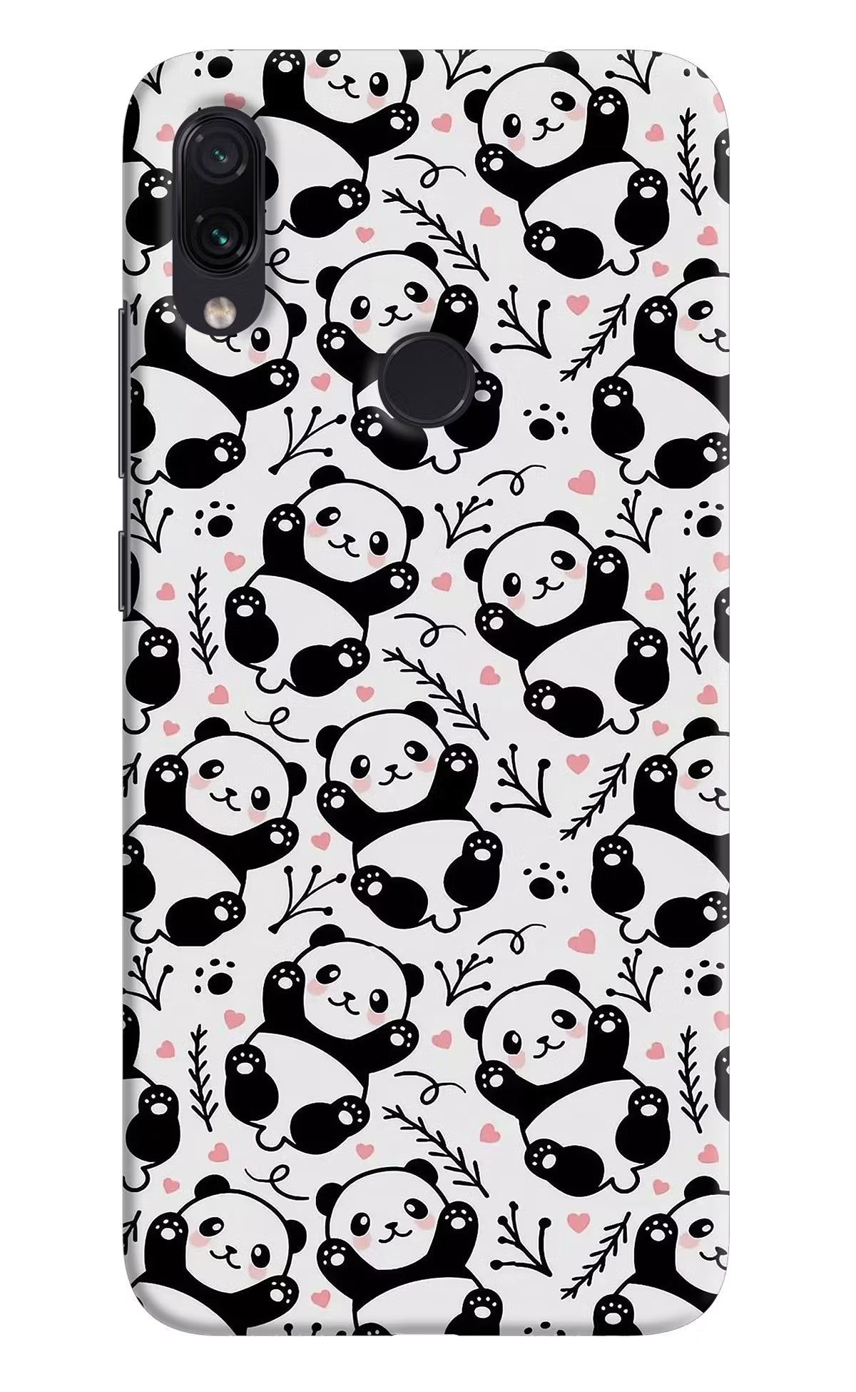Cute Panda Redmi Note 7 Pro Hard Case Back Cover by Casekaro