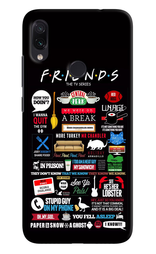 FRIENDS Redmi Note 7 Pro Hard Case Back Cover by Casekaro