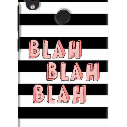 Blah Blah Blah Redmi Note 7 Pro Hard Case Back Cover by Casekaro
