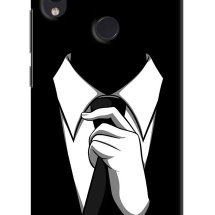Black Tie Redmi Note 7 Pro Hard Case Back Cover by Casekaro