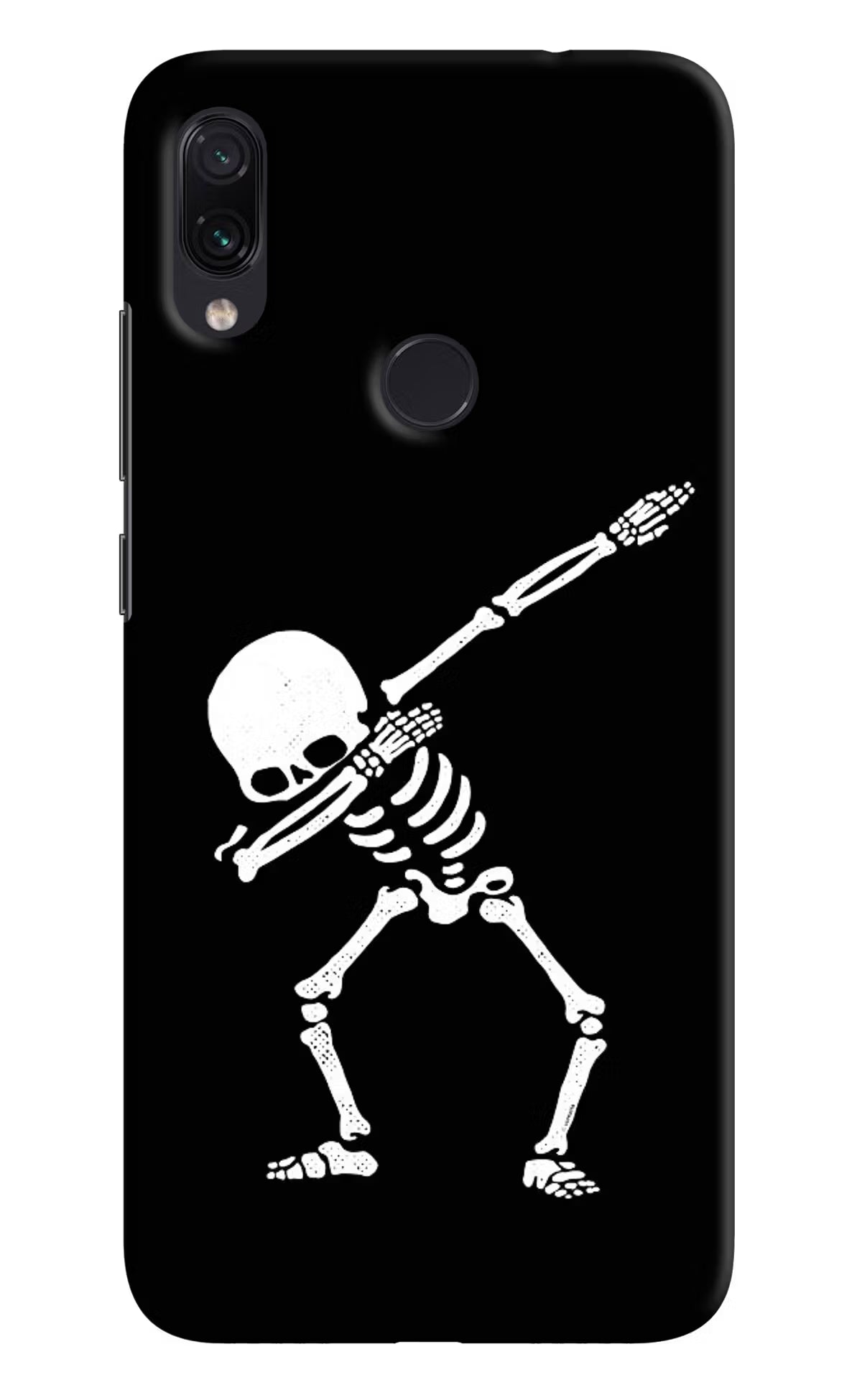 Dabbing Skeleton Art Redmi Note 7 Pro Hard Case Back Cover by Casekaro