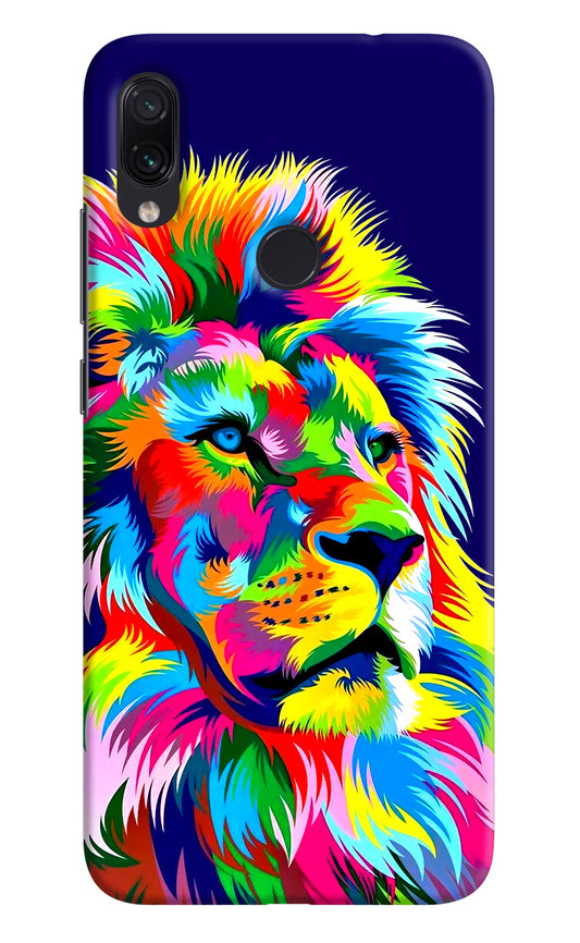 Vector Art Lion Redmi Note 7 Pro Hard Case Back Cover by Casekaro