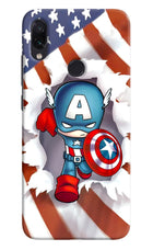 Captain America Redmi Note 7 Pro Hard Case Back Cover by Casekaro