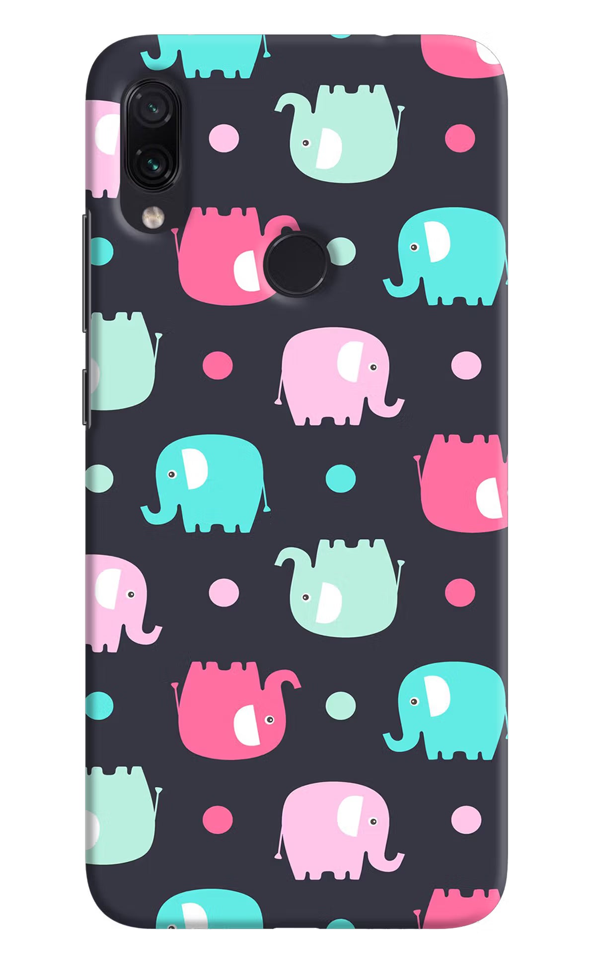 Elephants Redmi Note 7 Pro Hard Case Back Cover by Casekaro