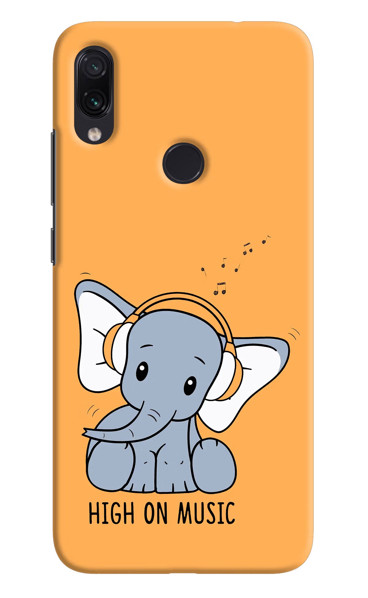 High On Music Redmi Note 7 Pro Hard Case Back Cover by Casekaro