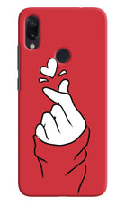 Korean Love Sign Redmi Note 7 Pro Hard Case Back Cover by Casekaro