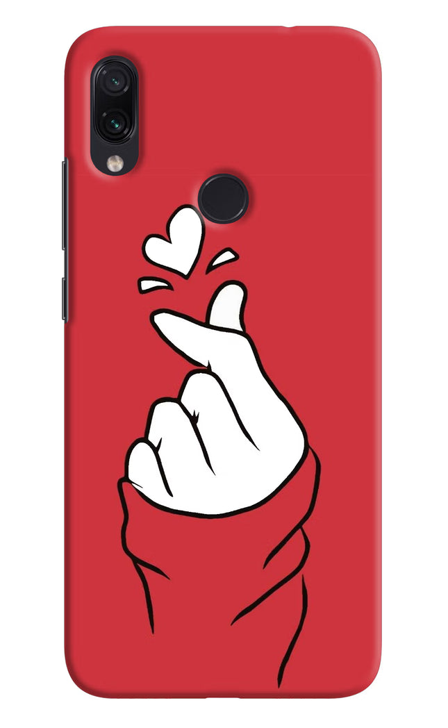 Korean Love Sign Redmi Note 7 Pro Hard Case Back Cover by Casekaro