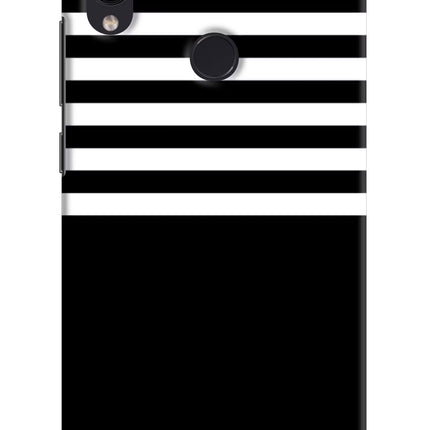 Black and White Print Redmi Note 7 Pro Hard Case Back Cover by Casekaro