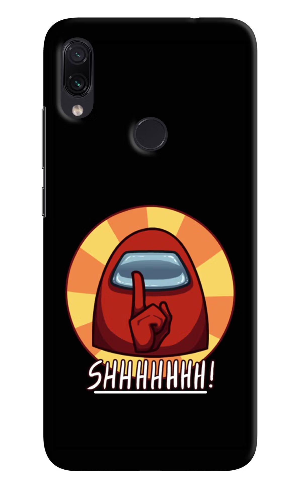 Among Us Shhh! Redmi Note 7 Pro Hard Case Back Cover by Casekaro
