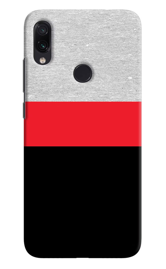 Tri Color Pattern Redmi Note 7 Pro Hard Case Back Cover by Casekaro