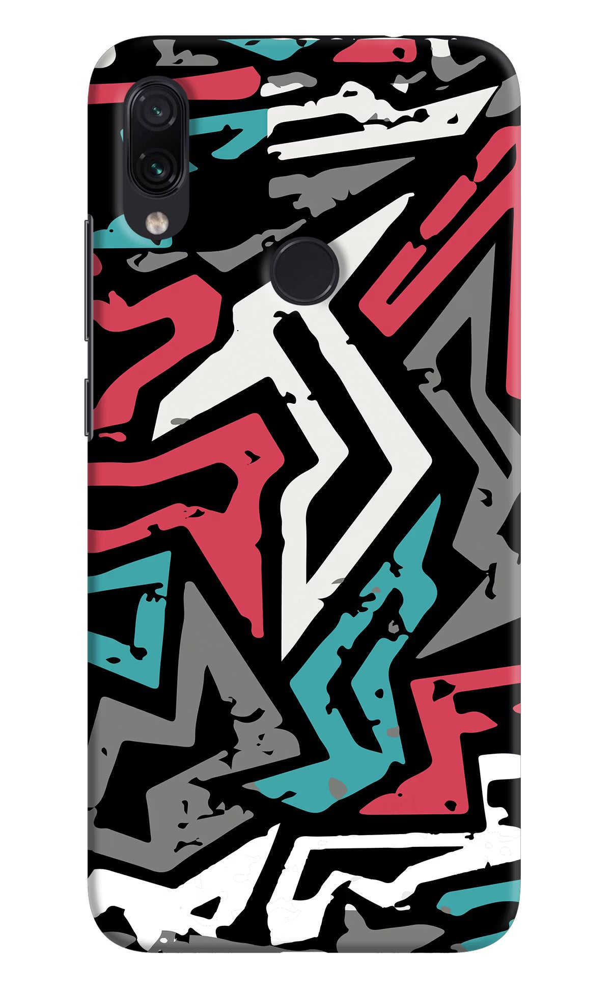 Geometric Graffiti Redmi Note 7 Pro Hard Case Back Cover by Casekaro