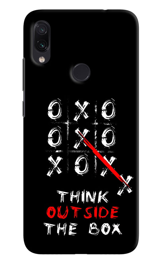 Think out of the BOX Redmi Note 7 Pro Hard Case Back Cover by Casekaro