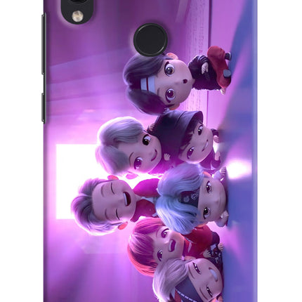 BTS Chibi Redmi Note 7 Pro Hard Case Back Cover by Casekaro