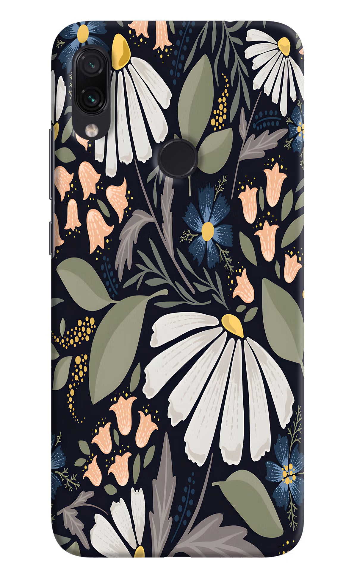 Flowers Art Redmi Note 7 Pro Hard Case Back Cover by Casekaro