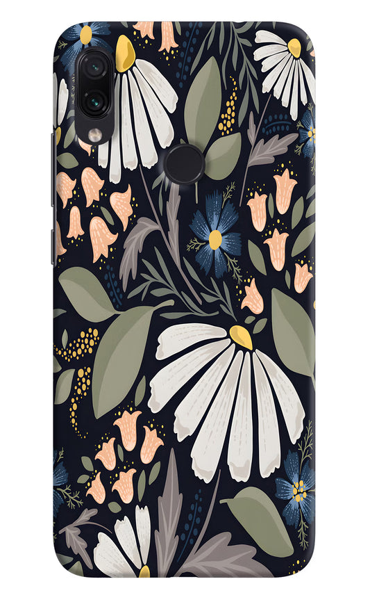 Flowers Art Redmi Note 7 Pro Hard Case Back Cover by Casekaro