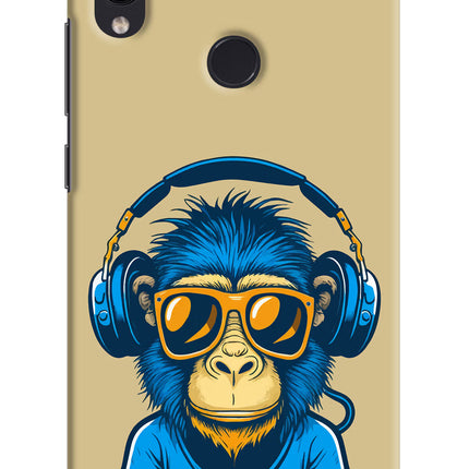 Monkey Headphone Redmi Note 7 Pro Hard Case Back Cover by Casekaro
