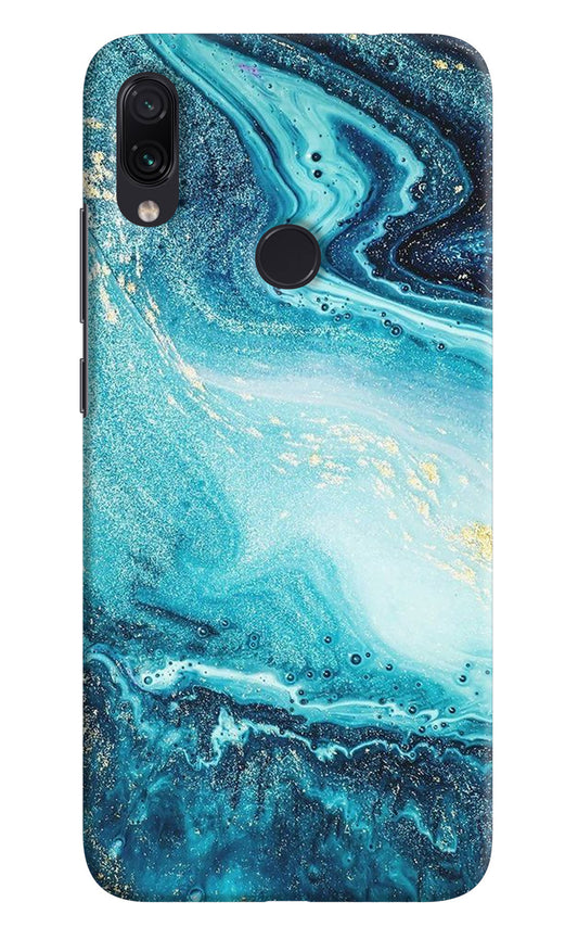 Blue Glitter Marble Redmi Note 7 Pro Back Cover