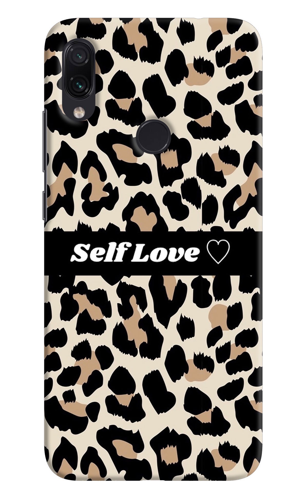 Leopard Print Self Love Redmi Note 7 Pro Back Cover