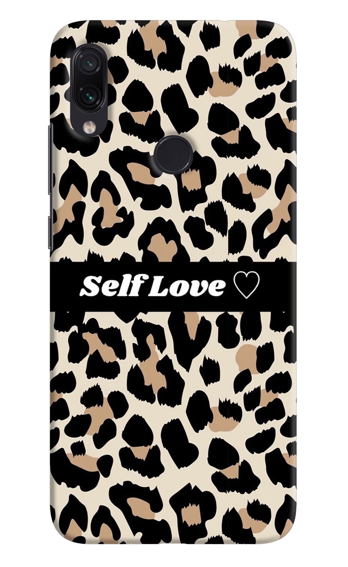 Leopard Print Self Love Redmi Note 7 Pro Hard Case Back Cover by Casekaro