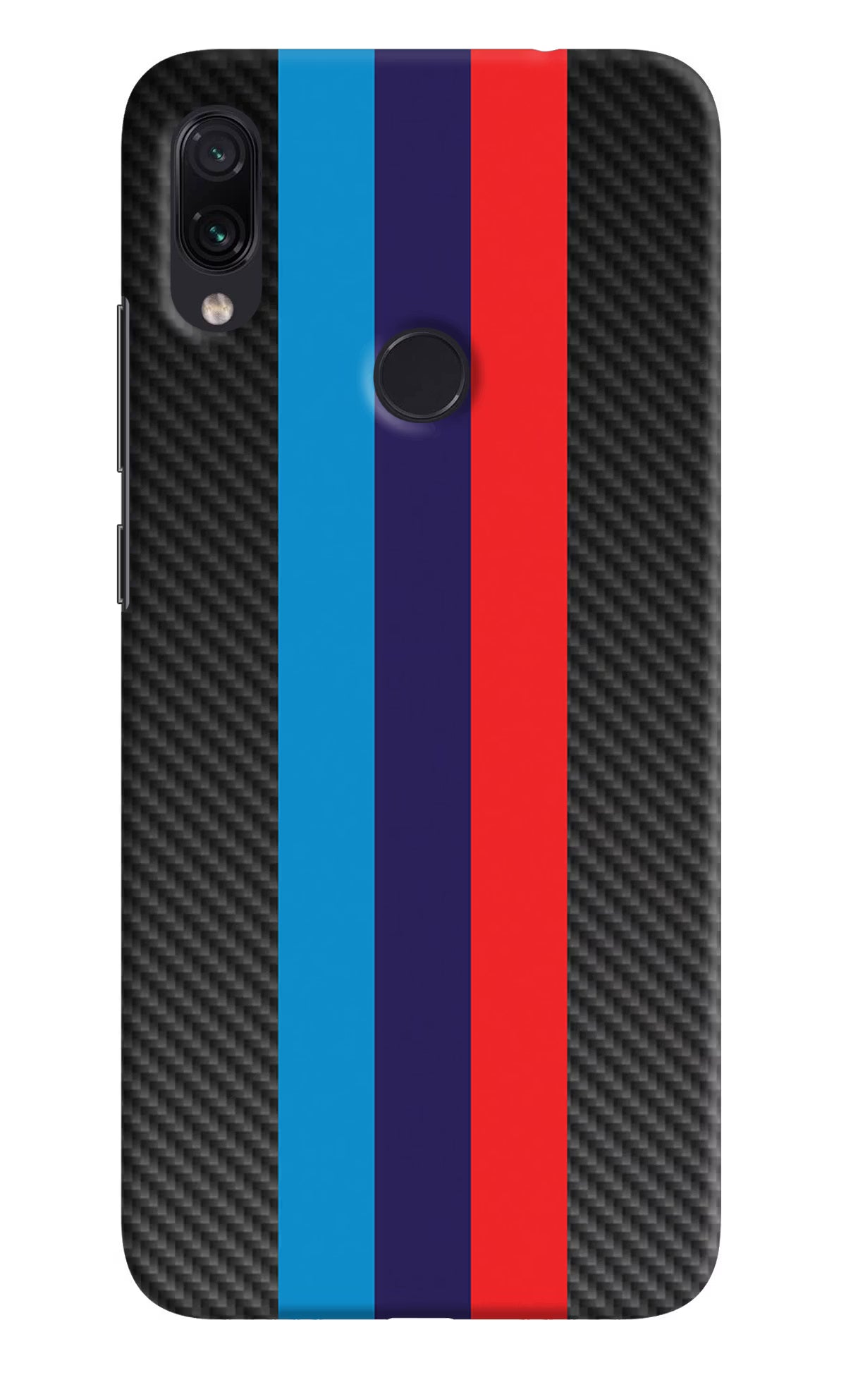 BMW Stripes Pattern Redmi Note 7 Pro Hard Case Back Cover by Casekaro